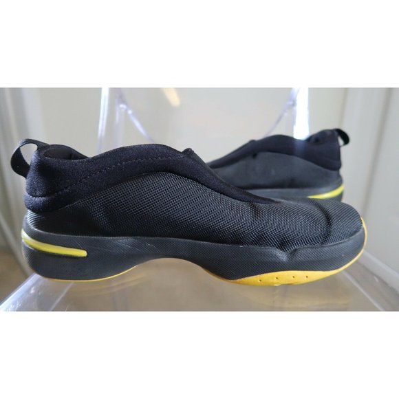 RARE Vintage 2000 Nike Basketball Low Black / Yellow (830156 003 00) Sz 9 - Picture 8 of 11